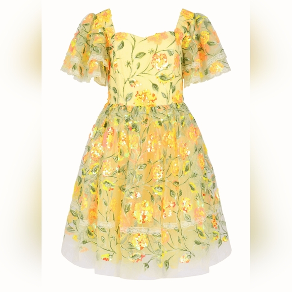 JessaKae Dresses & Skirts - JessaKae Medium Bramble Dress in Yellow